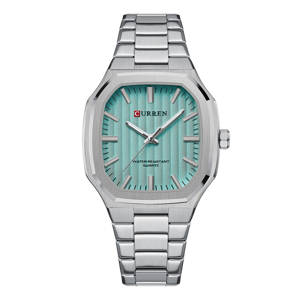Montre pour Homme Curren 8458 Argent Fond Bleu Ciel