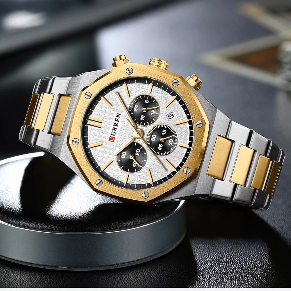 Montre pour Homme Curren 8440 Argent Doré