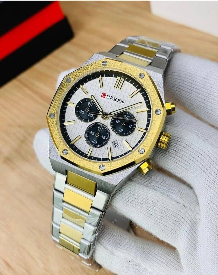 Montre pour Homme Curren 8440 Argent Doré