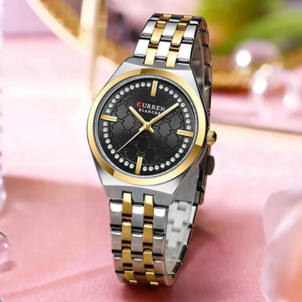 Montre pour Femme Curren 9096 Argent Fond Noir