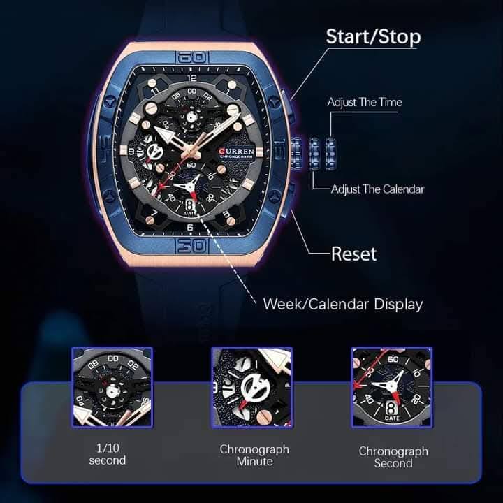 Montre pour Homme Curren 8443 Bleu