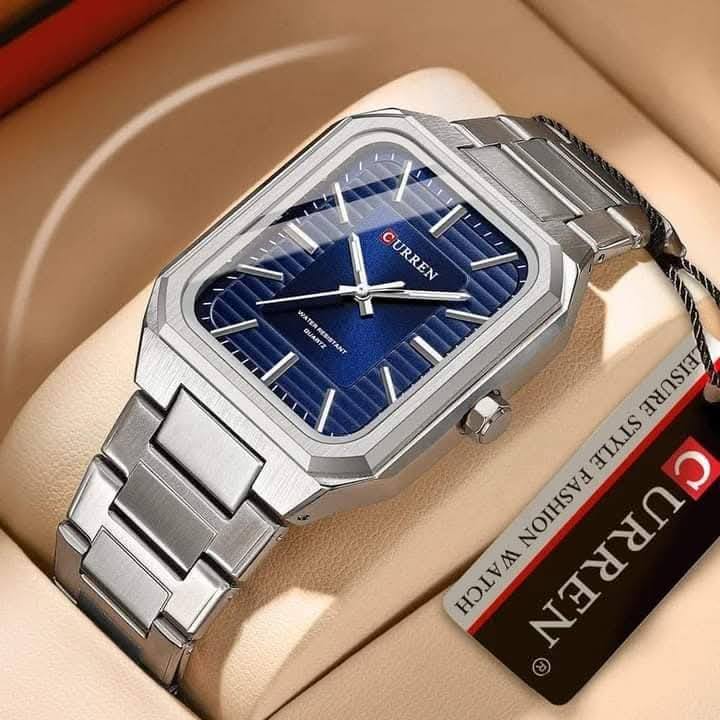 Montre pour Homme Curren 8457 Argent Fond Bleu