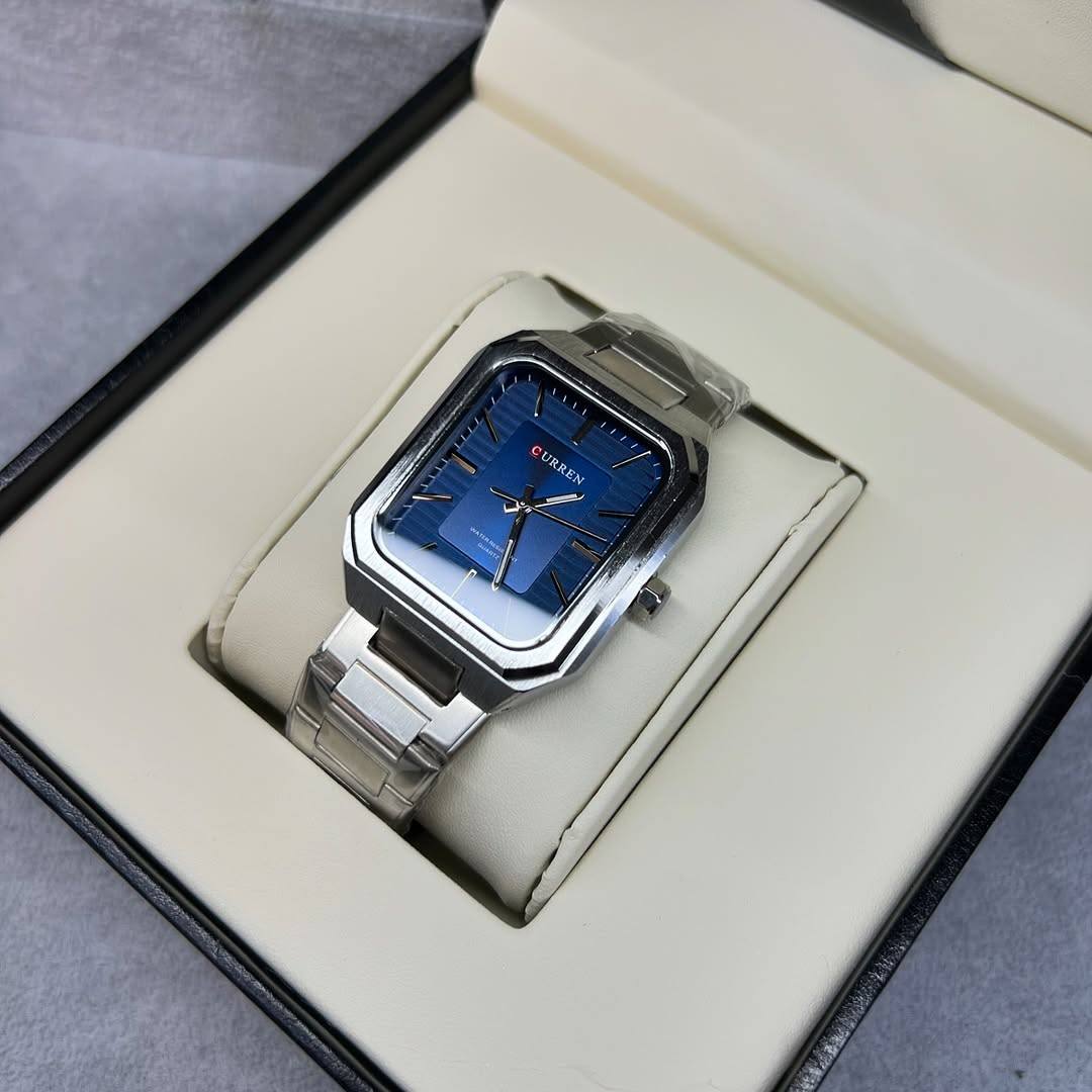 Montre pour Homme Curren 8457 Argent Fond Bleu
