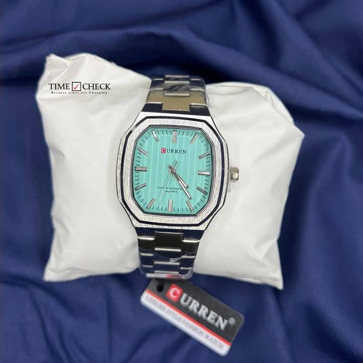 Montre pour Homme Curren 8458 Argent Fond Bleu Ciel