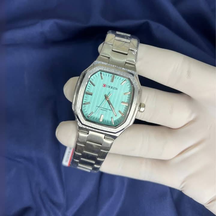 Montre pour Homme Curren 8458 Argent Fond Bleu Ciel