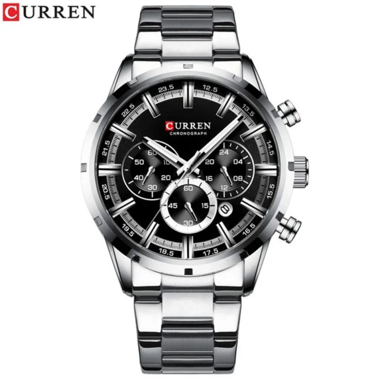 Montre pour Homme Curren 8355 Argent Fond Noir