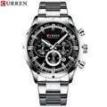 Montre pour Homme Curren 8355 Argent Fond Noir