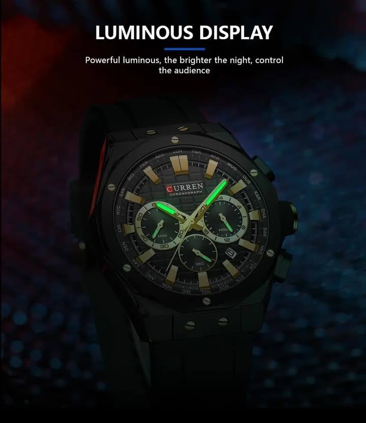 Montre pour Homme Curren 8464 Noir Doré