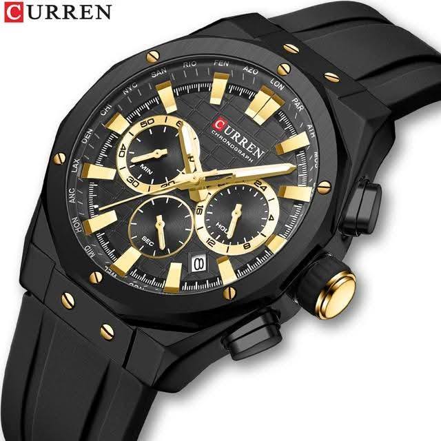 Montre pour Homme Curren 8464 Noir Doré