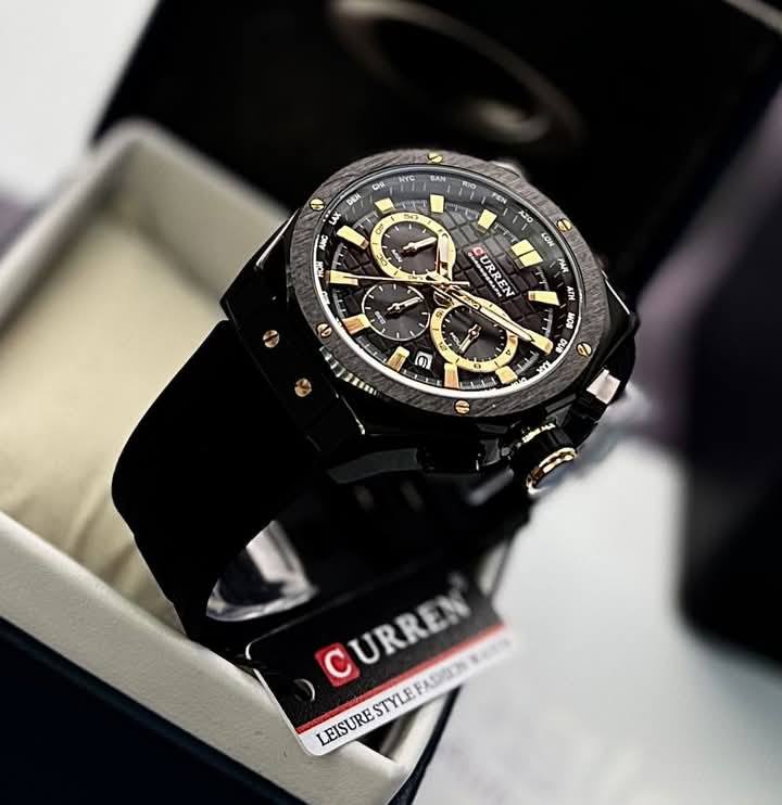 Montre pour Homme Curren 8464 Noir Doré