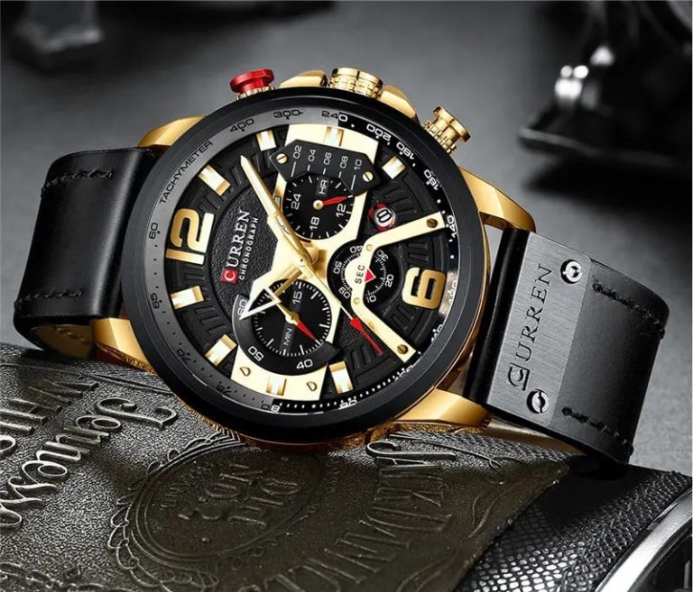 Montre pour Homme Curren 8329 Noir Doré