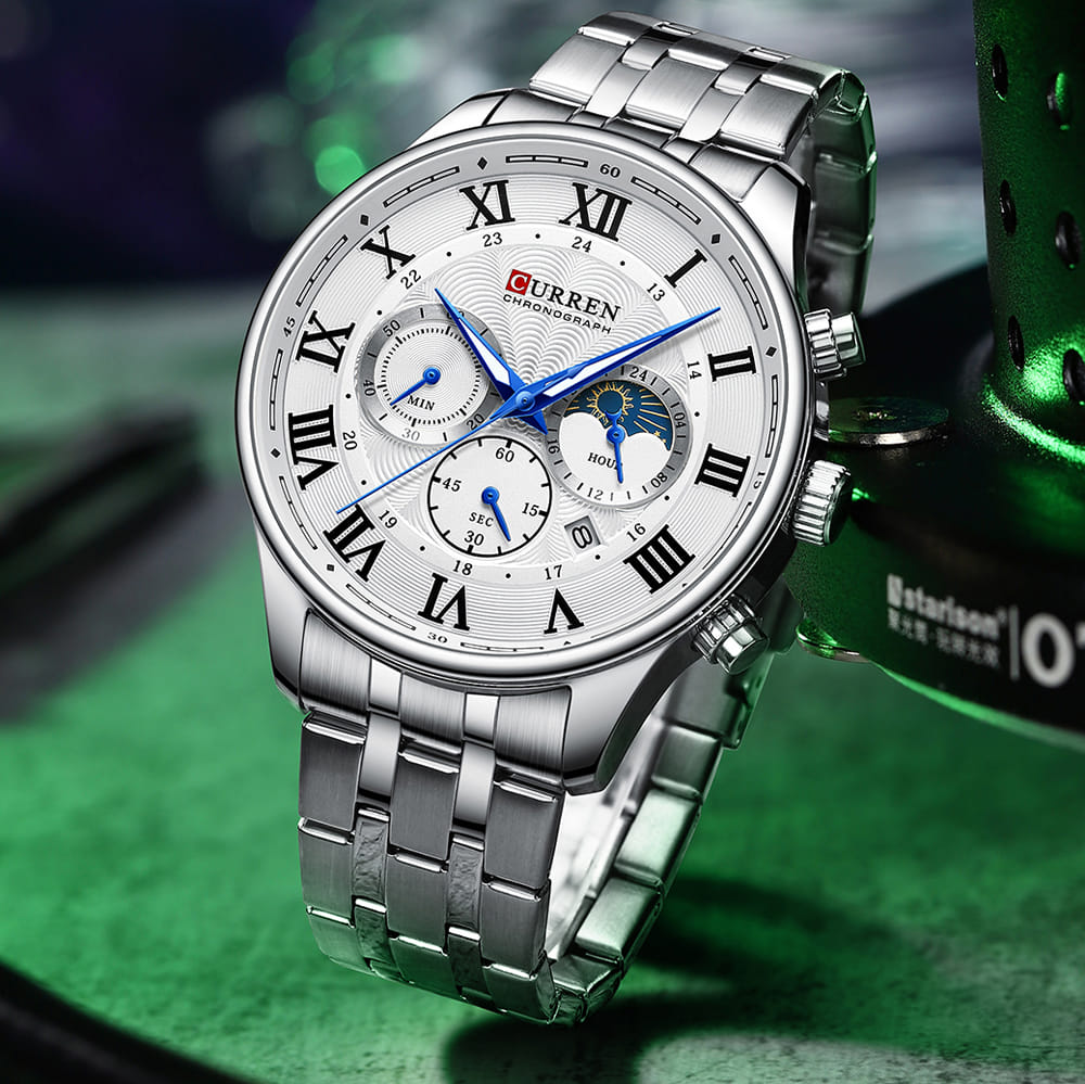 Montre pour Homme Curren 8427 Argent Fond Blanc