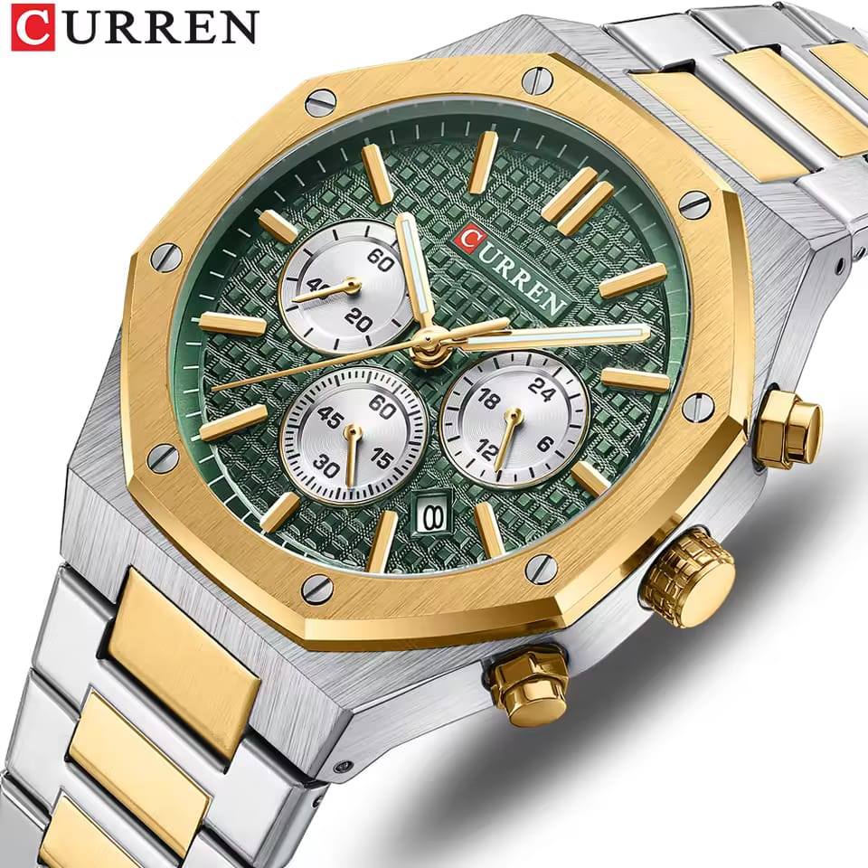 Montre pour Homme Curren 8440 Argent Fond Vert