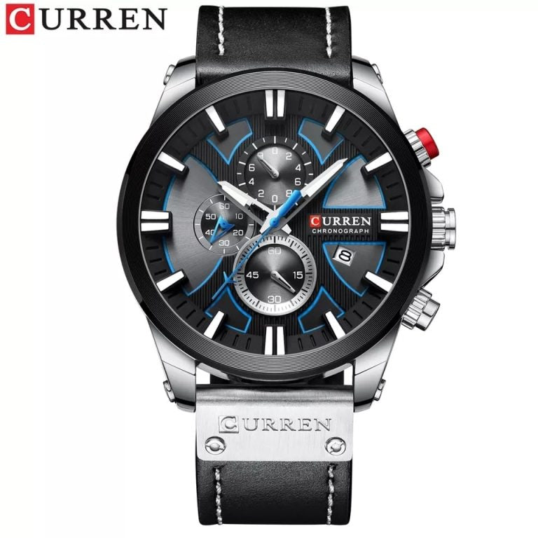 Montre pour Homme Curren 8346 Noir Argent