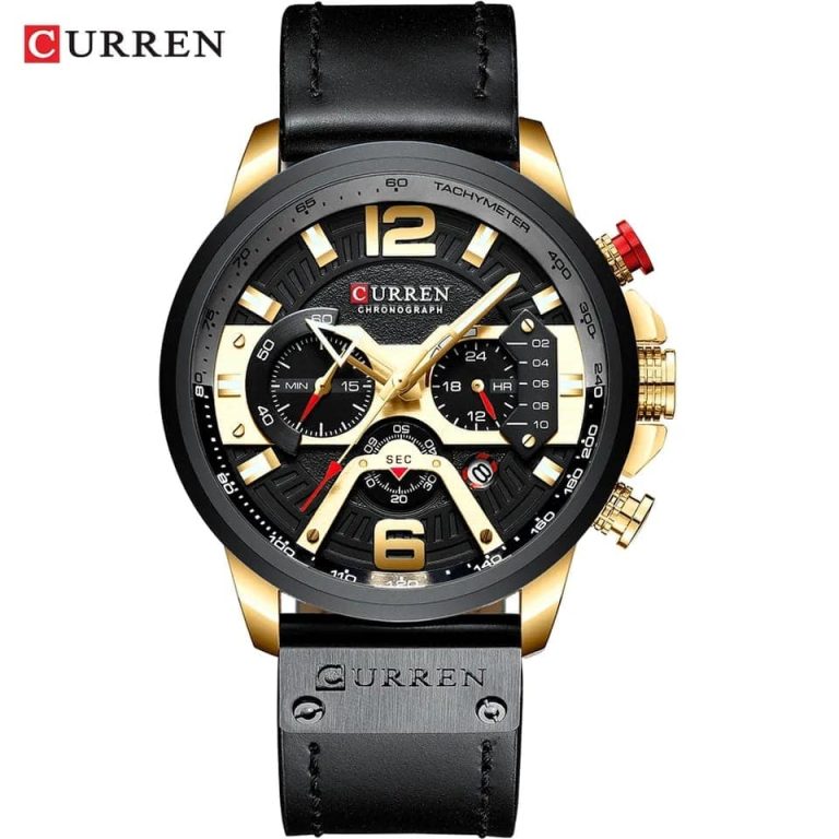 Montre pour Homme Curren 8329 Noir Doré