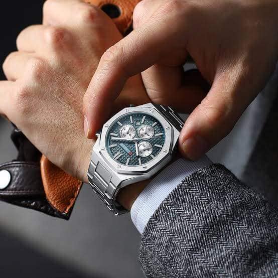 Montre pour Homme Curren 8440 Argent Fond Bleu