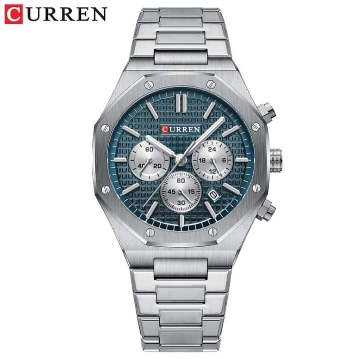 Montre pour Homme Curren 8440 Argent Fond Bleu