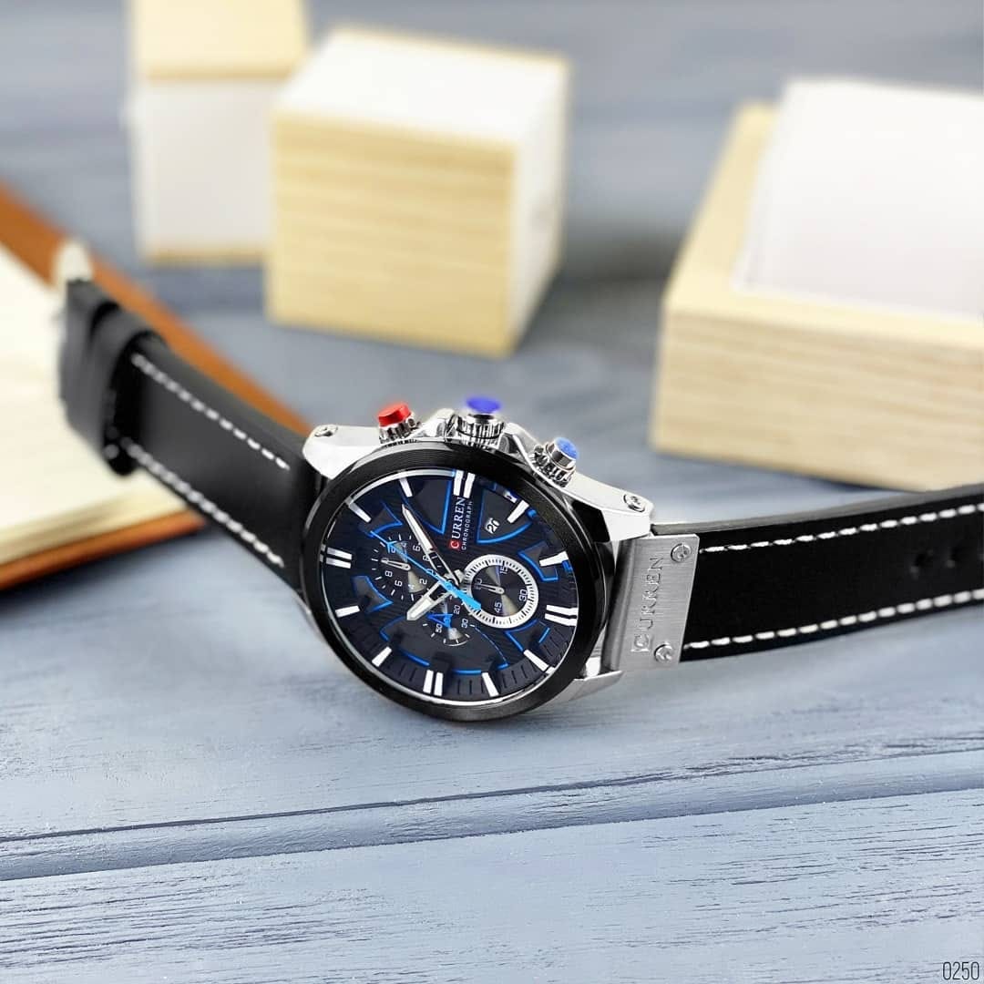 Montre pour Homme Curren 8346 Noir Argent