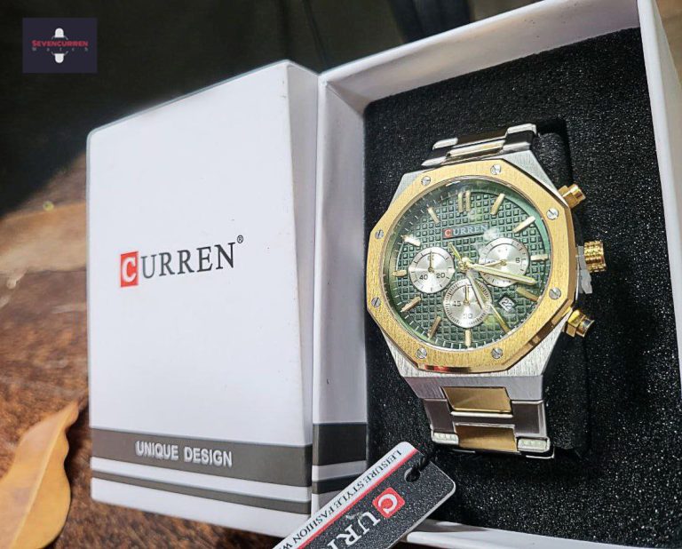 Montre pour Homme Curren 8440 Argent Fond Vert