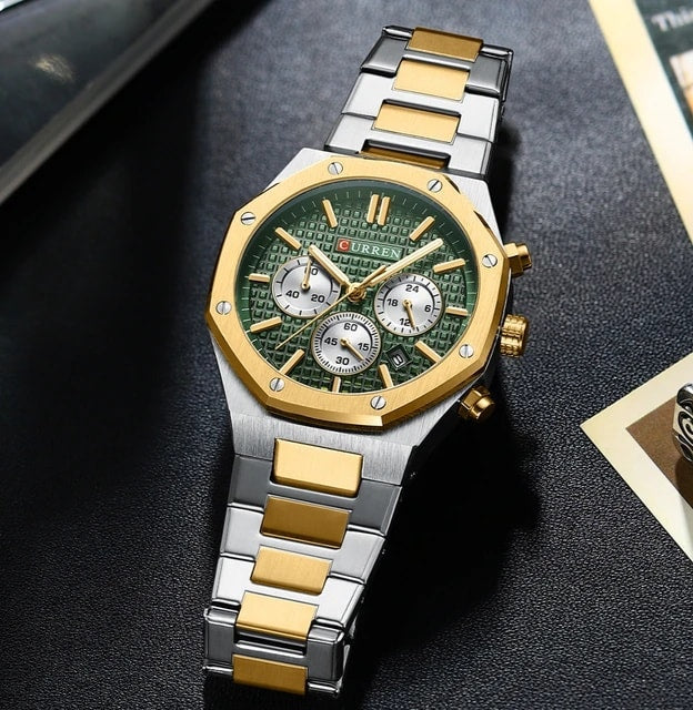 Montre pour Homme Curren 8440 Argent Fond Vert