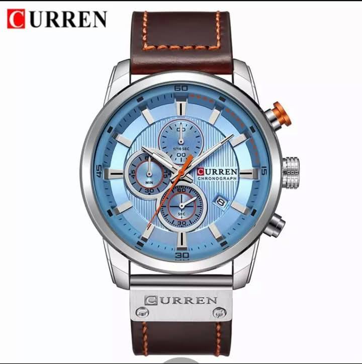 Montre pour Homme Curren 8291 Marron Fond Bleu Ciel