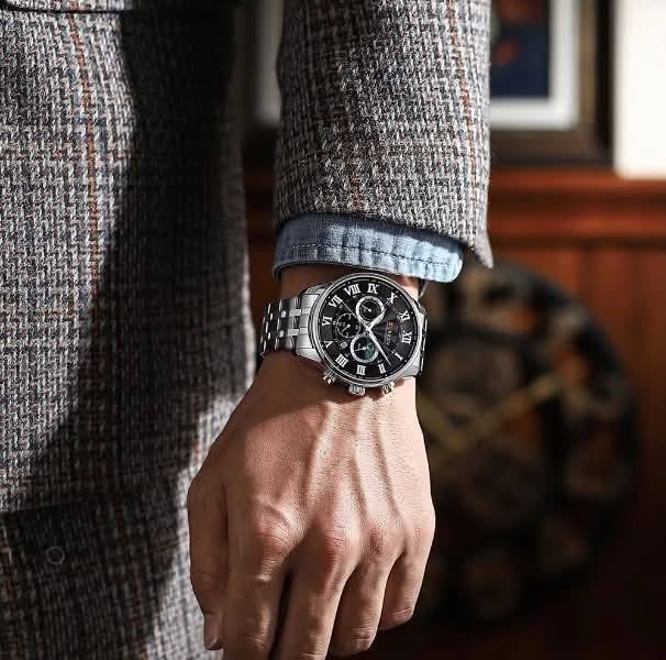 Montre pour Homme Curren 8427 Argent Fond Noir