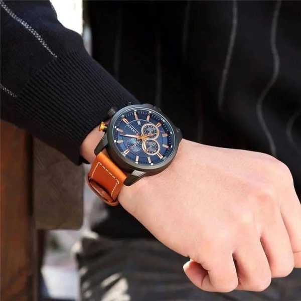 Montre pour Homme Curren 8291 Marron Fond Noir