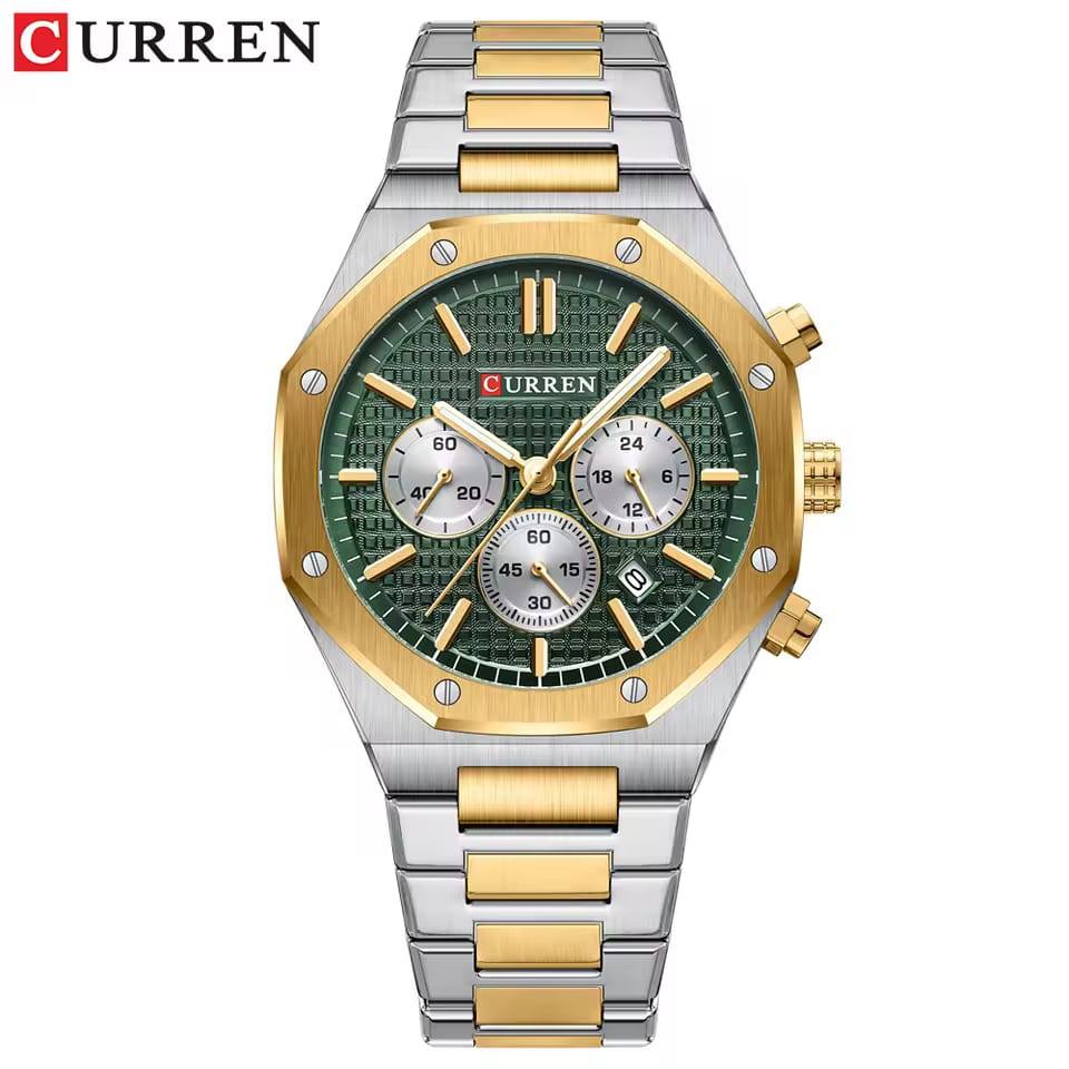 Montre pour Homme Curren 8440 Argent Fond Vert