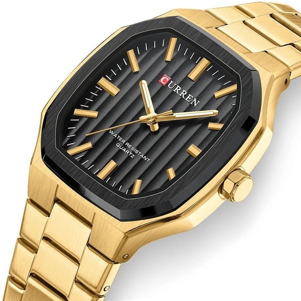 Montre pour Homme Curren 8458 Noir Doré