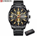 Montre pour Homme Curren 8351 Noir Doré