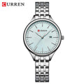 Montre pour Femme Curren 9099 Argent Fond Bleu Ciel