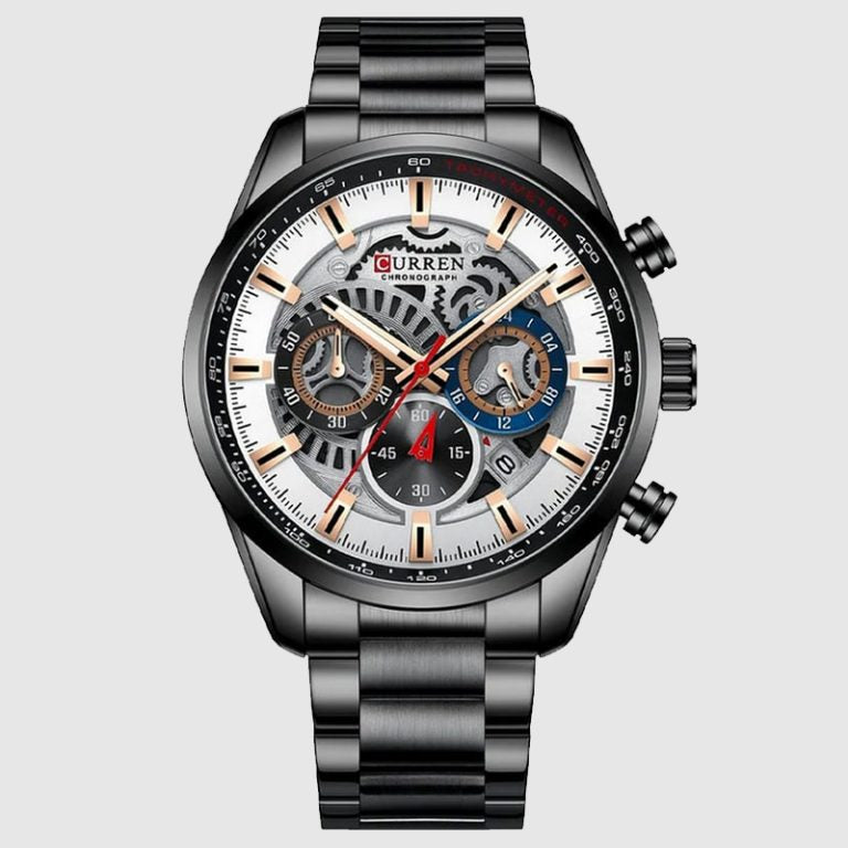 Montre pour Homme Curren 8391 Noir et Blanc