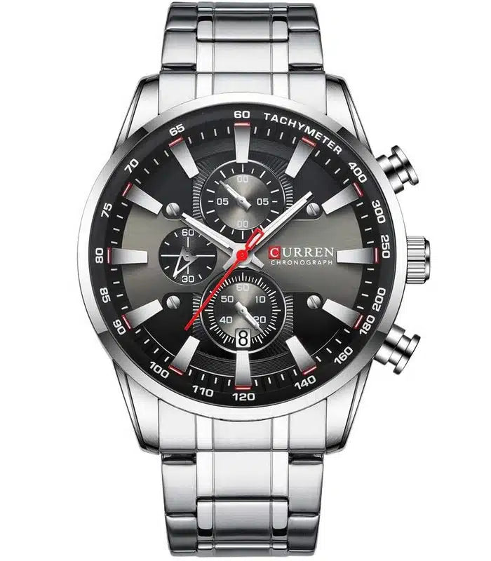Montre Homme Curren 8355 Argent Fond noir