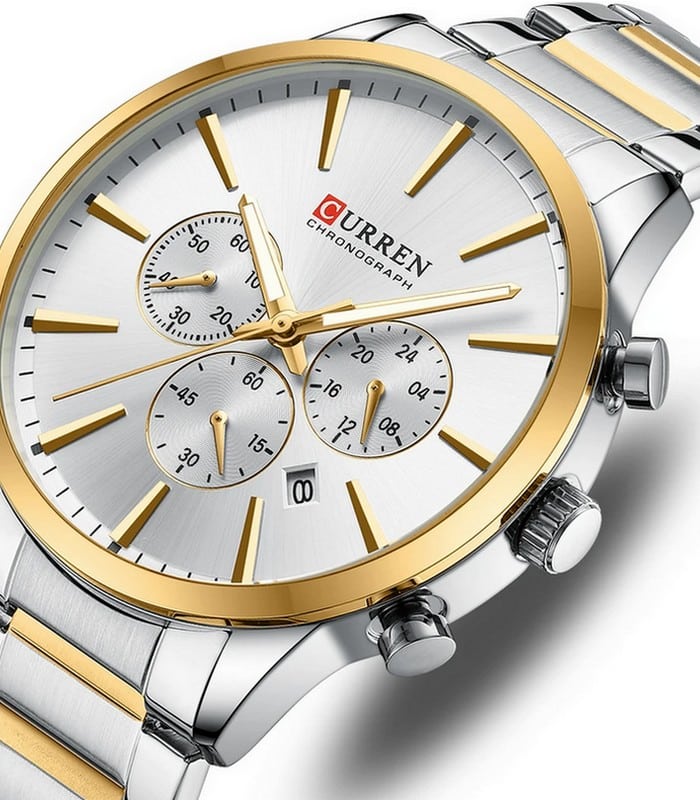 Montre pour Homme Curren 8435 Argent Doré