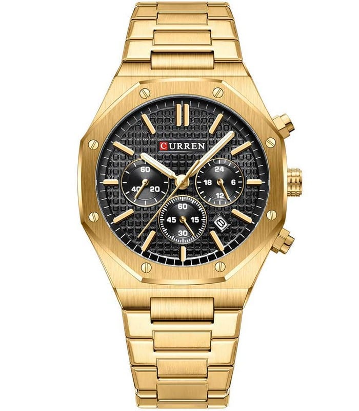 Montre pour Homme Curren 8440 Doré Fond Noir