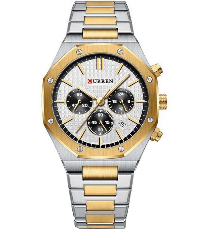 Montre pour Homme Curren 8440 Argent Doré