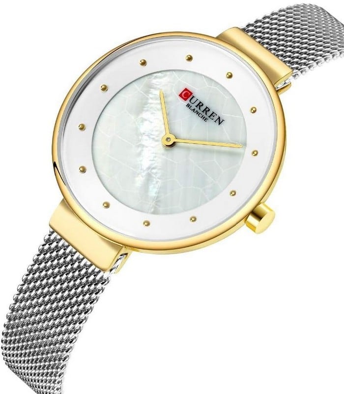 Montre pour Femme Curren 9032 Argent Doré
