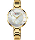 Montre pour Femme Curren 9051 Doré Fond Blanc