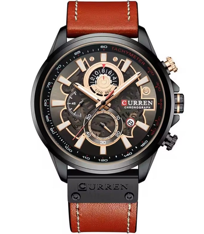 Montre pour Homme Curren 8380 Marron Fond Noir