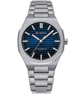 Montre pour Homme Curren 8456 Argent Fond Bleu