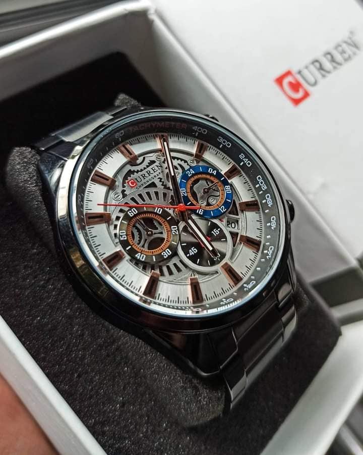 Montre pour Homme Curren 8391 Noir et Blanc