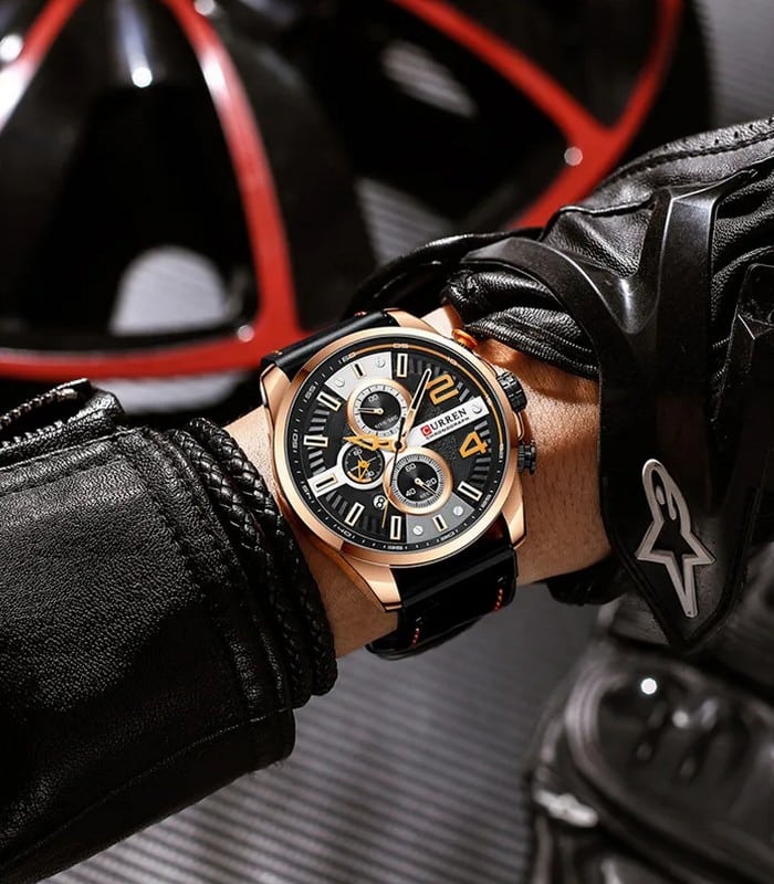 Montre pour Homme Curren 8393 Noir Orange