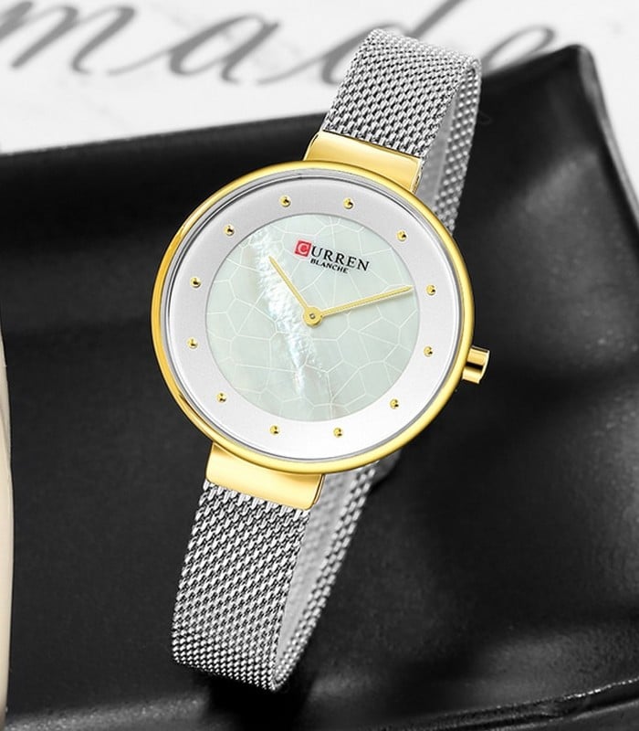 Montre pour Femme Curren 9032 Argent Doré