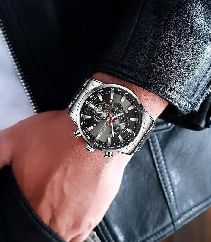 Montre Homme Curren 8355 Argent Fond noir