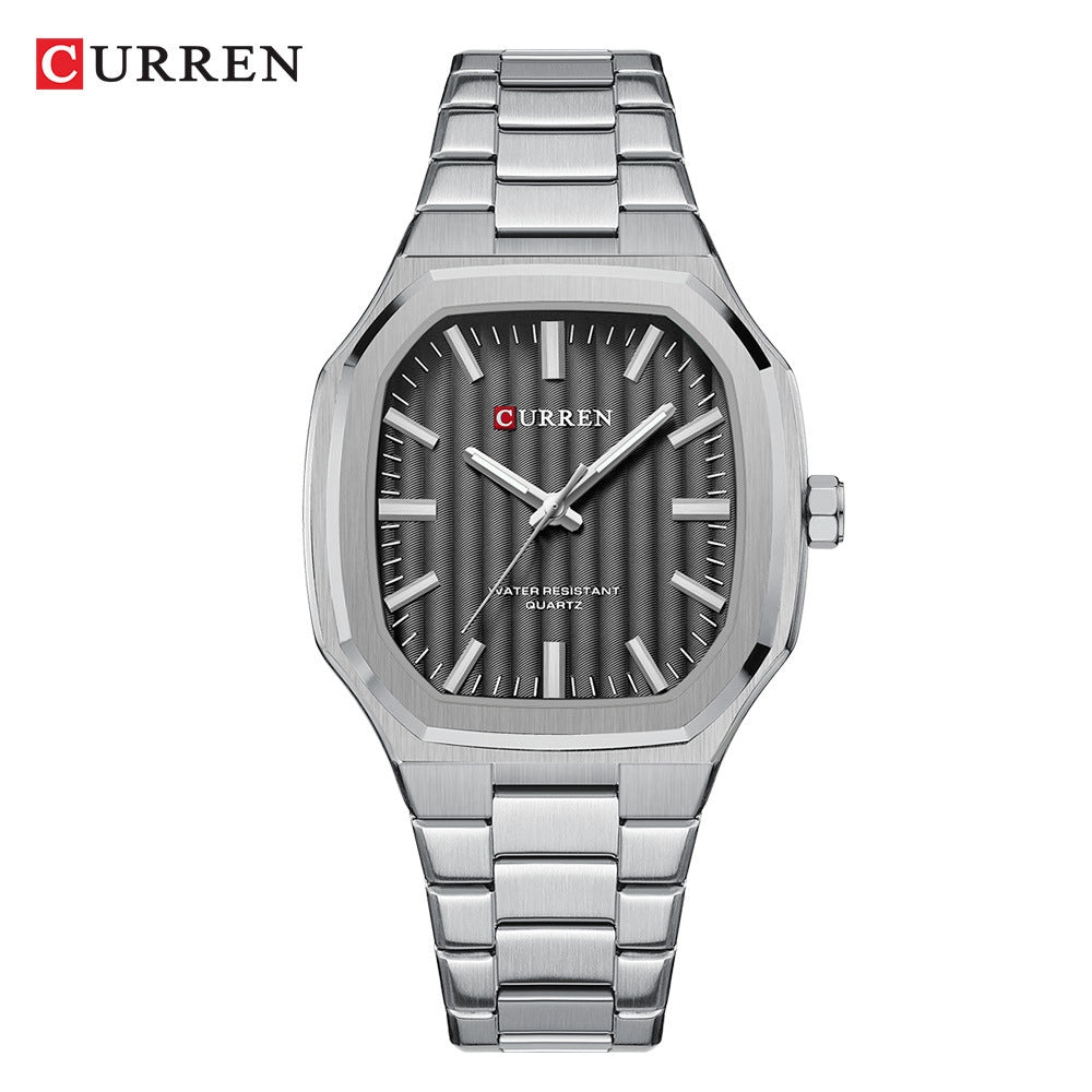 Montre pour Homme Curren 8458 Argent Fond Noir